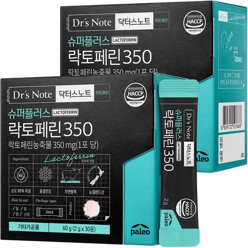 슈퍼플러스 락토페린 350 30p, 2개, 60g