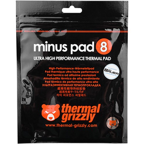 더머그리즐리 Minus Pad 8 서멀패드 20 x 120 x 2 mm 서멀패드, 1개