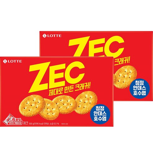 롯데제과 제크오리지날, 300g, 8개