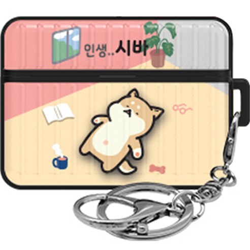 귀염뽀쨕 시바시리즈 에어팟프로2 아머케이스, 시바의하루 늘어진다 시바