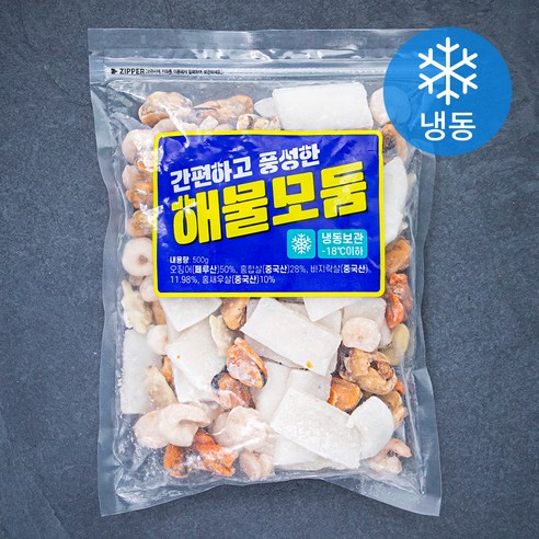 간편하고 풍성한 해물모둠 (냉동), 500g, 1개