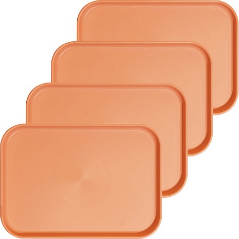 제로웨이스트 파스텔 트레이 4p, 오렌지, 4개