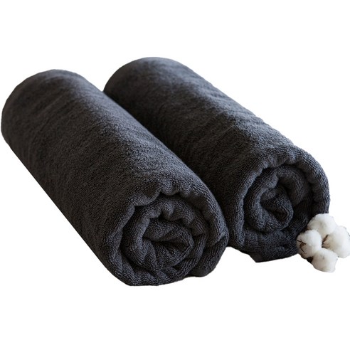 무한타올 프리미엄 호텔 바스타월 450g 30수 면사, 그레이, 2개