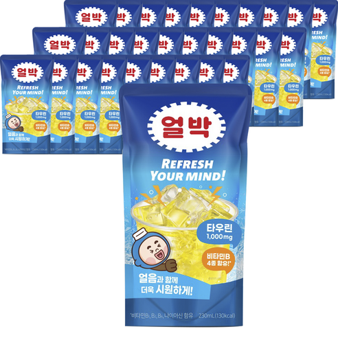 박카스 얼박 음료, 40개, 230ml