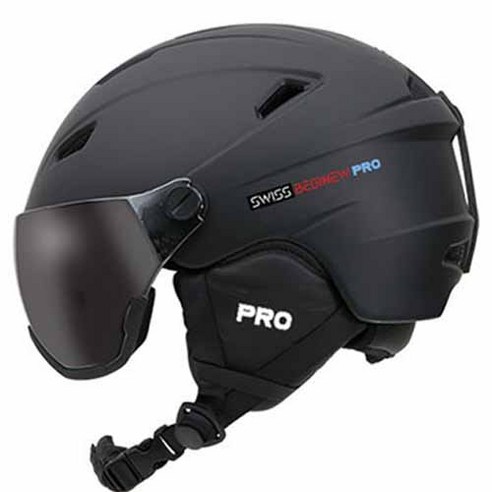 스위스비기뉴 PRO SBHG-01 바이저헬멧, 블랙, 1개