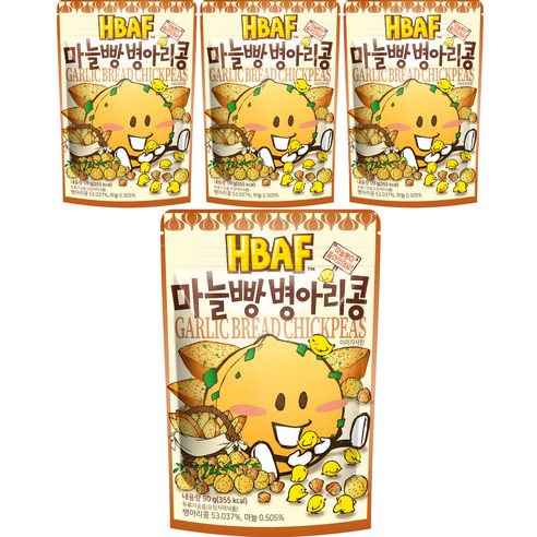 바프 마늘빵 병아리콩, 4개
