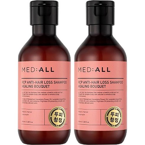 메디올 알시피 안티 헤어 로스 두피청정 샴푸 힐링부케향, 100ml, 2개