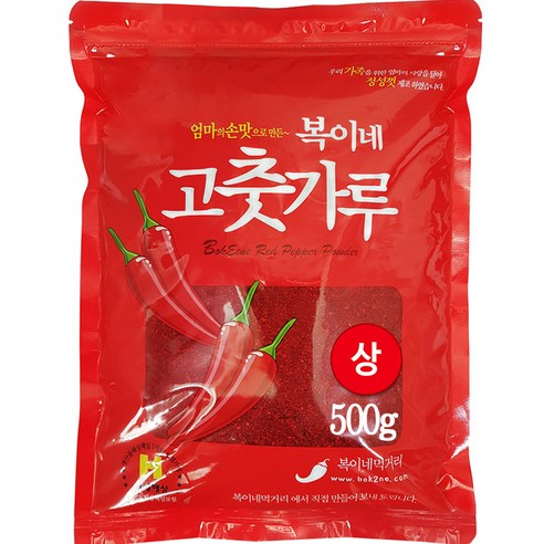 복이네먹거리 중국산고춧가루 보통 매운맛 김치용 상, 500g, 1개