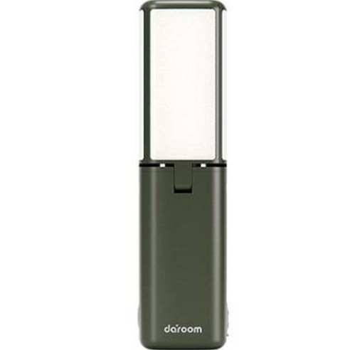 daroom 폴딩 LED 캠핑랜턴 충전식 휴대용 감성 캠핑등 조명, 다크그린(d-CL-5100D), 1개