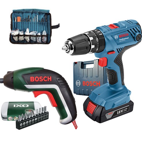 보쉬 충전 임팩 전동드릴 GSB18V-21 + 드라이버 콤보 IXO5 가정용공구 세트