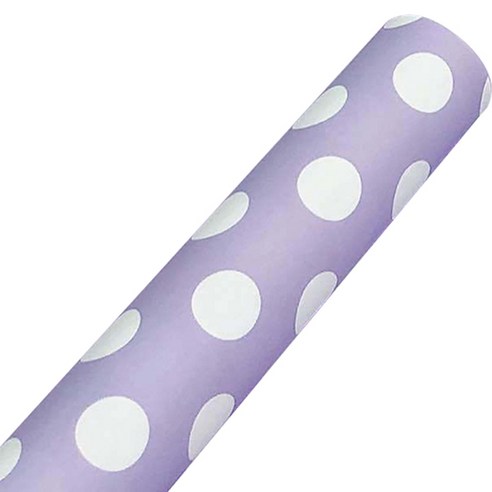 마켓감성 도트 땡땡이 포장지, 20매, 퍼플핑크