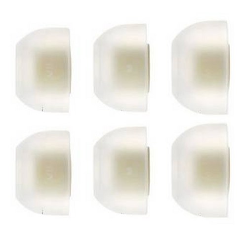 아즈라 맥스 스탠다드 갤럭시버즈프로 / 소니 / 슈어 / 젠하이저 모멘텀 전용 실리콘 이어팁 양쪽 혼합형 MS + M + ML 세트, 아이보리