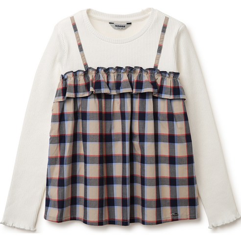 레노마키즈 여아용 뷔스티에 골지 티셔츠 R2313T171