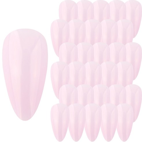 엘비아 아몬드팁 8호, 100개, 핑크