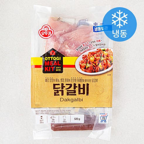오뚜기 닭갈비 밀키트 (냉동), 520g, 1팩