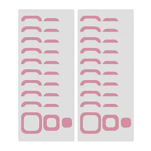 데이소이 다양한 모양 미끄럼 방지 스티커, 01 네모 핑크, 20개