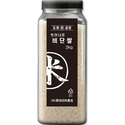 도정공장 씻어나온 비단쌀, 2kg, 1개