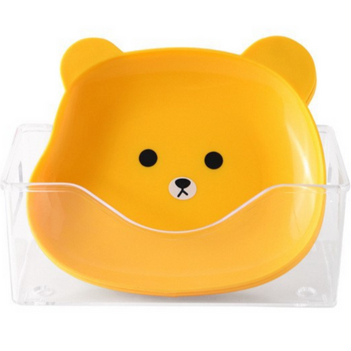 착한살림 모던 플레이트 8p + 보관함 세트, 옐로우베어, 1세트, 접시 8p + 받침대