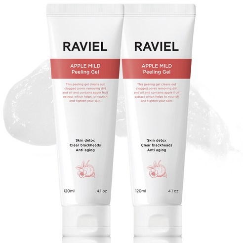 RAVIEL 사과 마일드 필링 젤, 120ml, 2개
