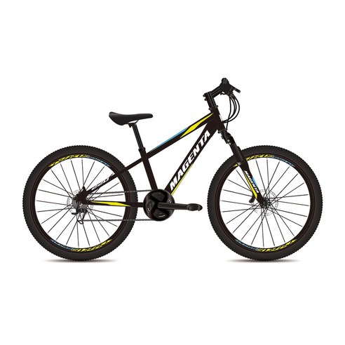 지오닉스 자전거 마젠타 22HD, 블랙 + 옐로우 + 블루, 150cm