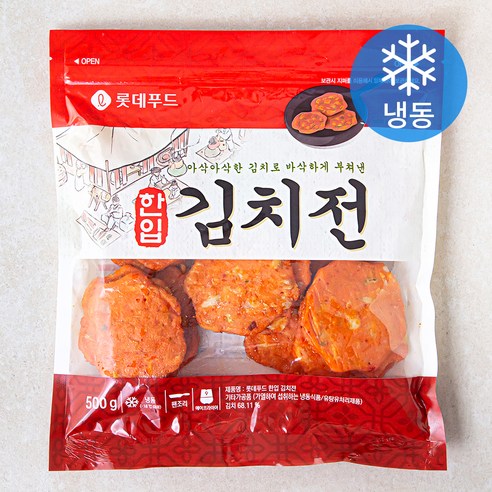 한입 김치전 (냉동), 500g, 1개