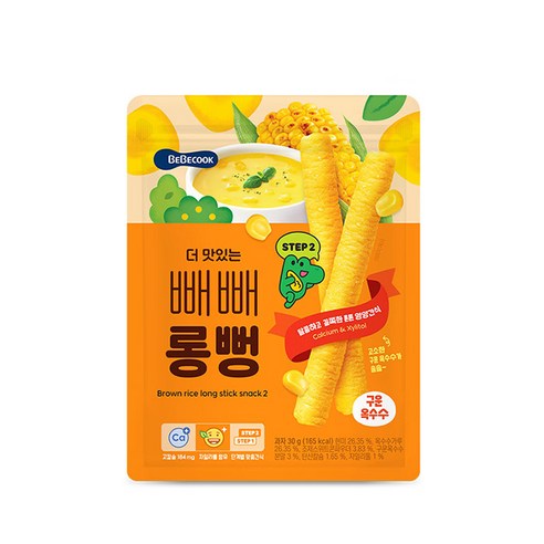 베베쿡 더 맛있는 빼빼롱뻥 과자, 1개, 구운옥수수
