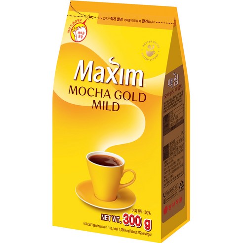 맥심 모카골드 마일드 원두커피믹스 리필용, 300g, 1개입, 1개