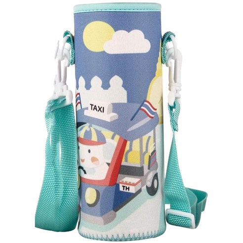 한봄누리 크로스 어깨끈 탈부착 물병 가방 500ml 라지, 택시, 1개