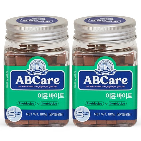   ABCare 반려동물 이뮨 바이트 영양제 180g, 2개