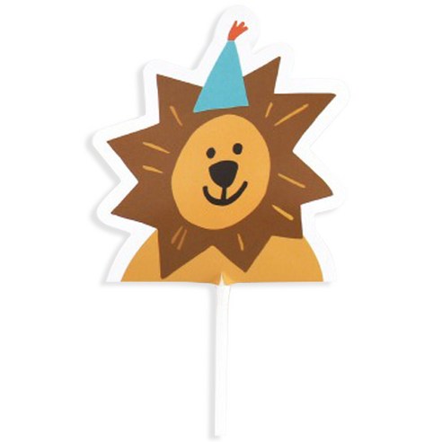 생일 사자 캔디 데코 포장택, 혼합색상, 100개