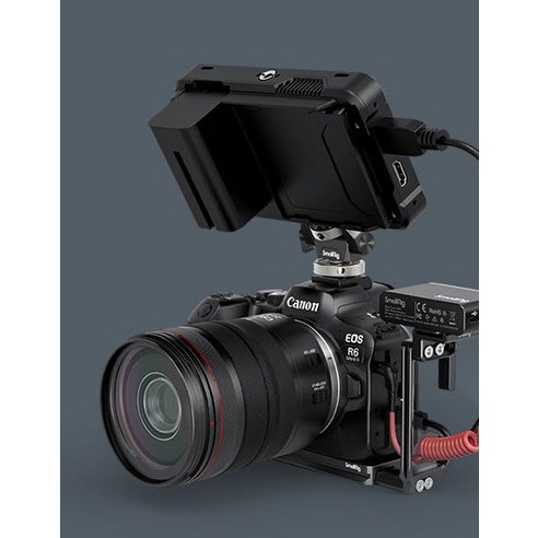 카메라 안정성 향상, 카메라 손상 방지, 필수 기능에 쉽게 접근을 위한 스몰리그 캐논 EOS R6 MarkII, R5, R6 L플레이트