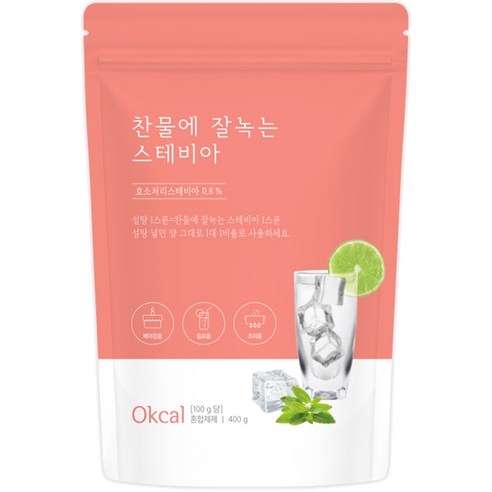 자연지애 찬물에 잘녹는 스테비아 설탕, 400g, 1개