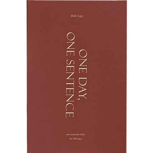 인디고 자문자답 하루 한 문장 일기 슬림 6개월용, 레드, 1개