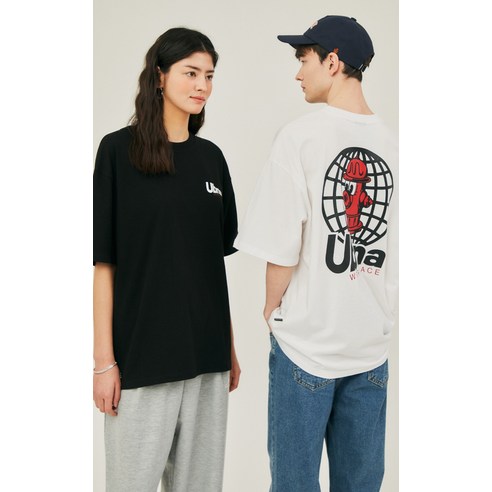 男女通用 時尚 休閒 服裝 上衣 短袖 T卹 中性 中性 中性