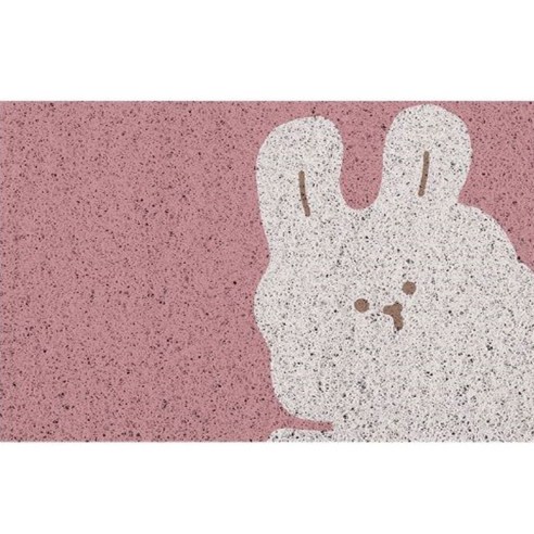 양드레 미끄럼방지 현관 코일매트 60 x 90 cm, 토끼, 1개