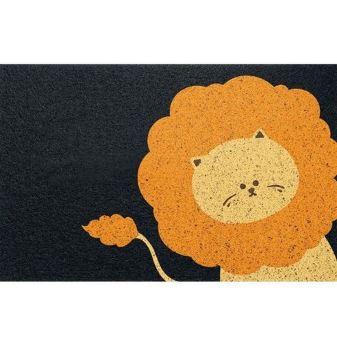 양드레 미끄럼방지 현관 코일매트 60 x 90 cm, 사자, 1개
