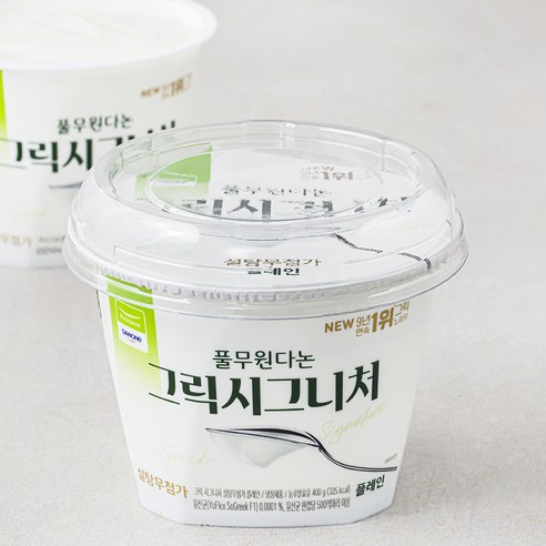 다논 그릭 시그니처 플레인 요거트 2개입, 800g, 1개
