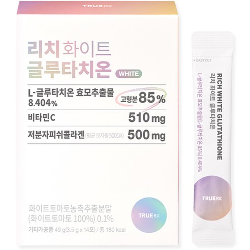 트루알엑스 리치 화이트 글루타치온 14p, 49g, 1개