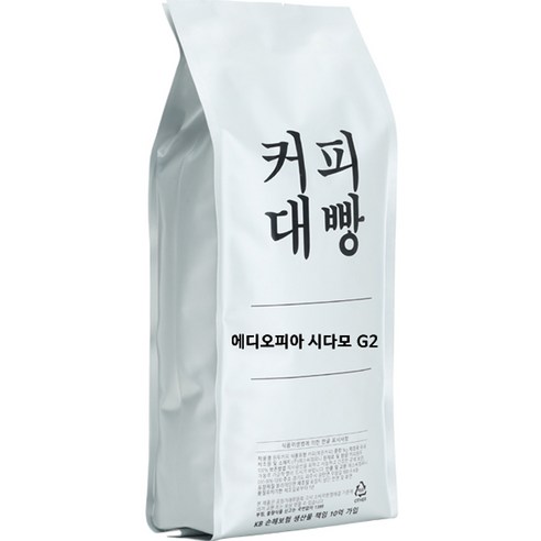커피대빵 에디오피아 시다모 G2 싱글오리진 원두커피, 홀빈(분쇄안함), 1kg