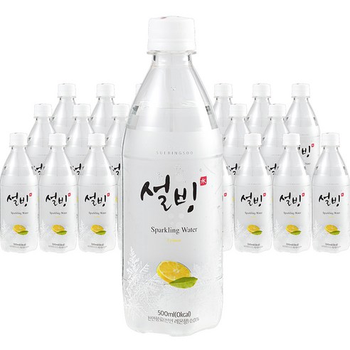 설빙 탄산음료 레몬, 20개, 500ml