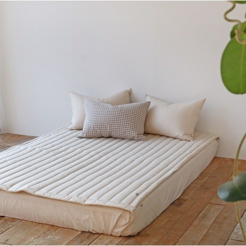 포근함이 일상으로, 누블 데일리 60수 아사 순면 침대 패드