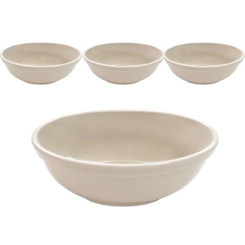 로야 멜라민 6볼 15cm, 연베이지, 4개