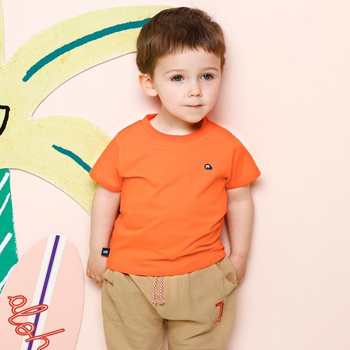 밀크마일 여아용 굿밀크 베이직 반팔 티셔츠