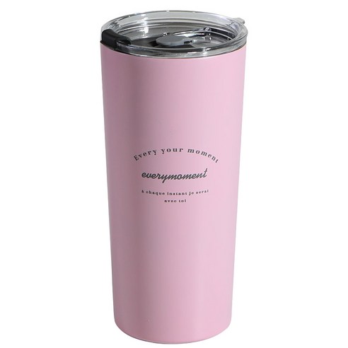 이우아여사 모먼트 리유저블 텀블러, 로즈핑크, 600ml