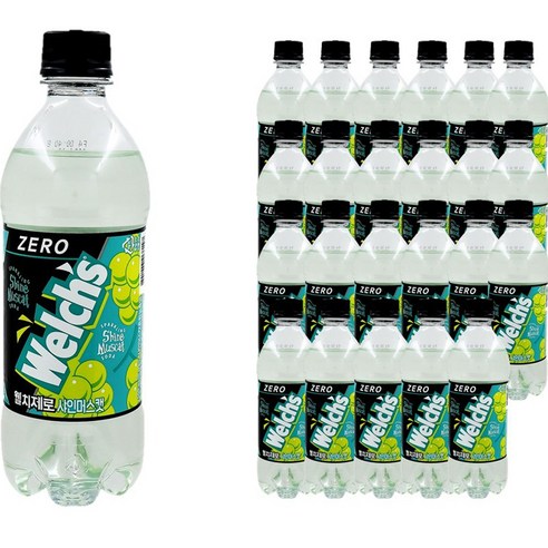 웰치스 제로 샤인머스캣 24p, 500ml, 24개