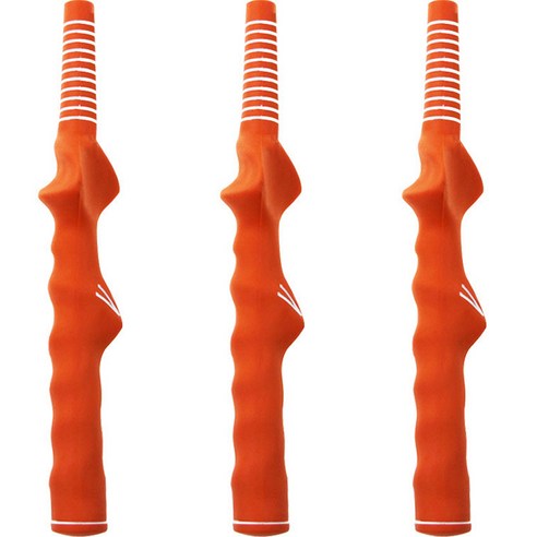 순잠 스포츠 골프 셀프교체 고무 핸드그립 14.73mm 3p, 오렌지