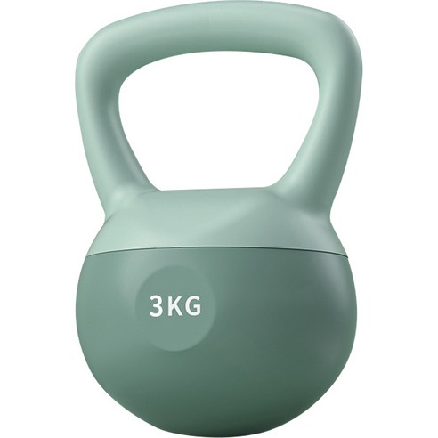 로이윙 소프트 말랑말랑 케틀벨, 그린, 3kg, 1개