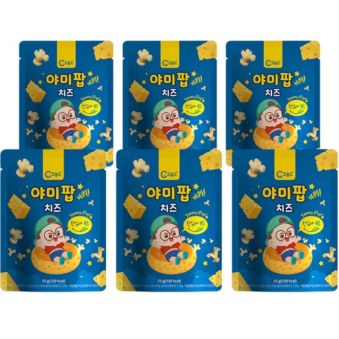 오늘도 아기과자 야미팝 25g, 치즈, 25g, 6개
