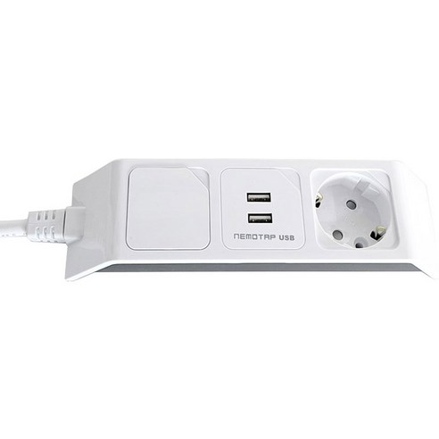 멀티탭 USB 충전기, 네모탭 2구 일반충전 A타입, 1.5m, 1개 
생활전기용품