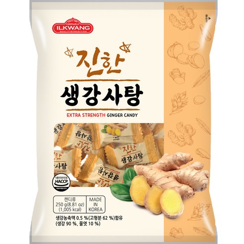 일광제과 진한 생강사탕, 250g, 1개
